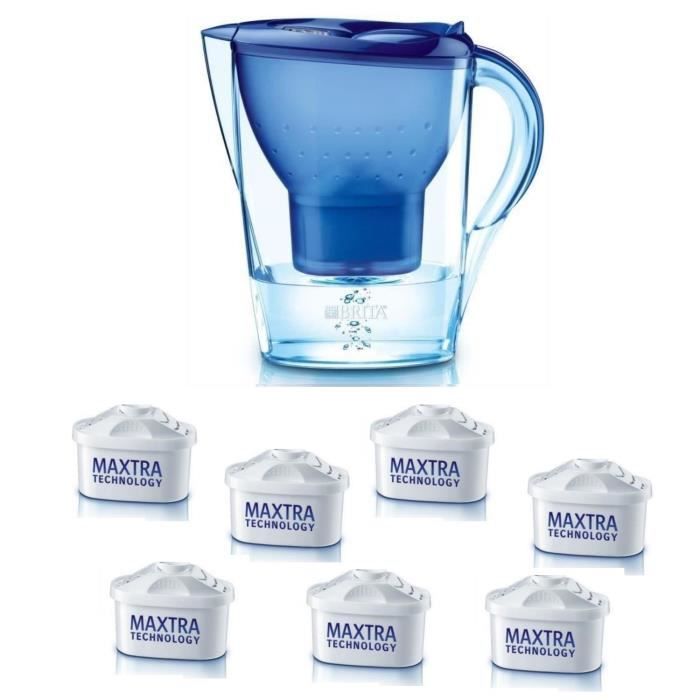 BRITA 1 carafe MARELLA BLEUE + 7 Cartouches