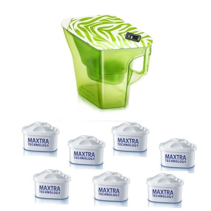 BRITA 1 Carafe NAVELIA VERTE + 7 Cartouches