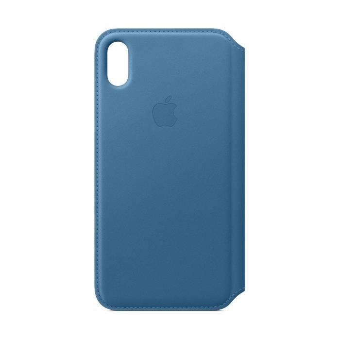 iPhone XS Max Housse en cuir - Bleu Cape Cod