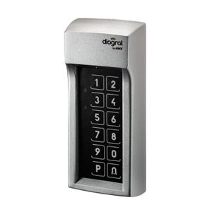 DIAGRAL BY ADYX Clavier 4 canaux extérieur ? code sans fil pour motorisation de portail ou porte de garage DIAG46MCX
