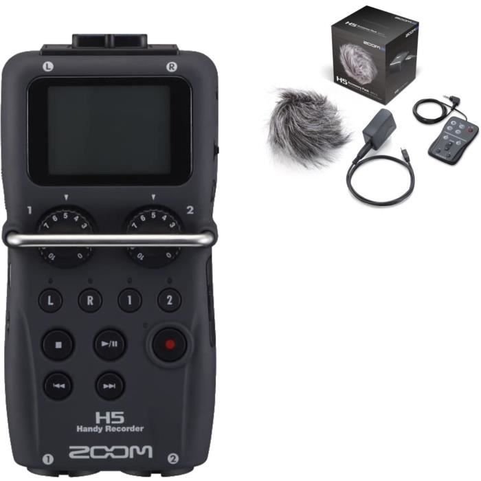 Zoom H5 Enregisteur multipiste numérique + APH-5 Pack d'accessoires pour H5 comprenant