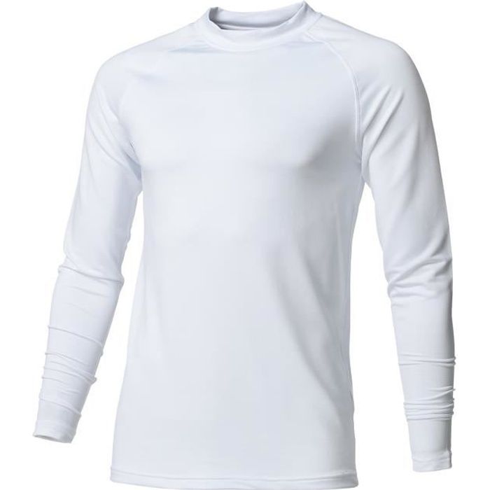 AVENTO - SOUS VêTEMENT THERMIQUE - Manches longues - Homme - Blanc