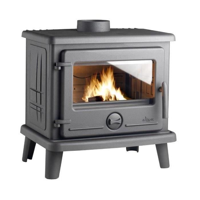 INVICTA Astémis 6 kW Poêle à bois 100 % Fonte Flamme Verte 5*