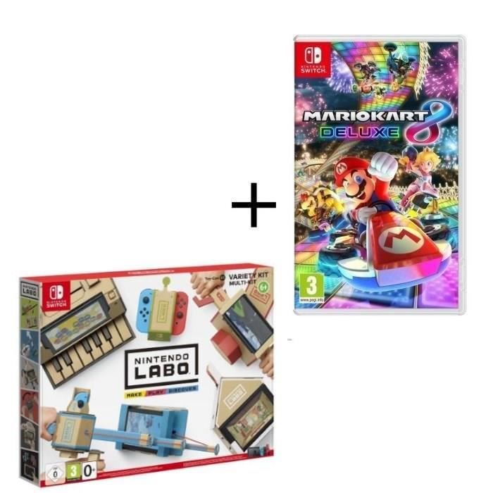 Pack 2 jeux Switch : Nintendo Labo Multi-Kit + Mario Kart 8 Deluxe