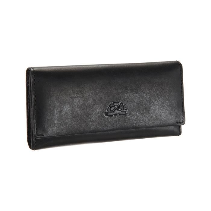 TONY PEROTTI Porte-clés Anneaux PM - Cuir de vachette - 10x6,5 cm - Marron