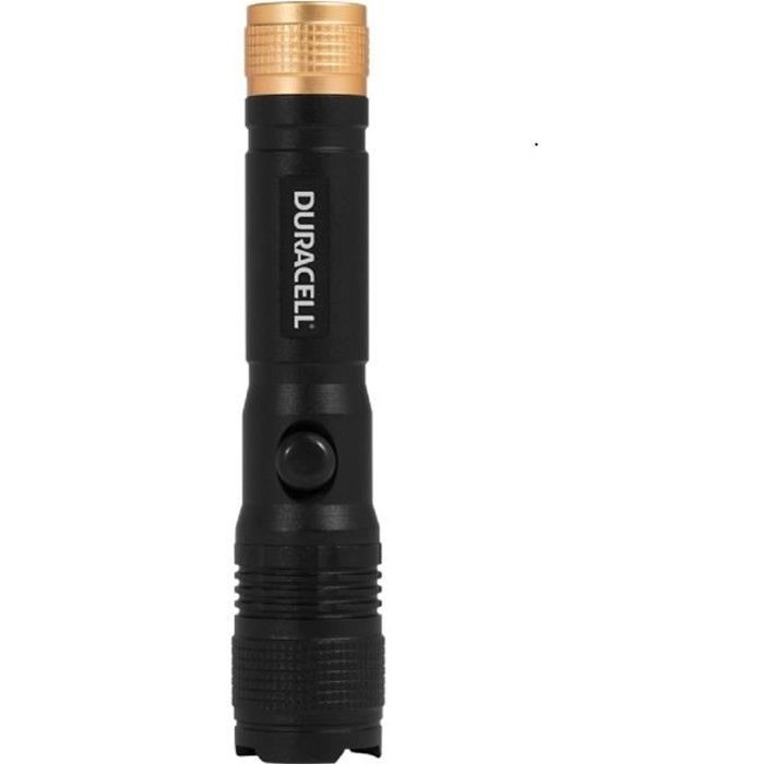 DURACELL Lampe torche LED 40 lm portée 24 m aluminium noir