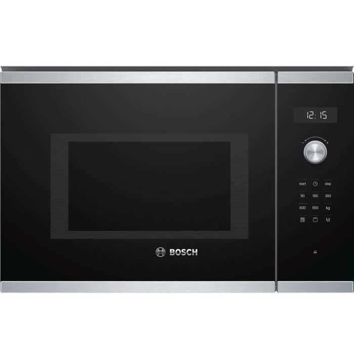 BOSCH BEL554MS0 - Micro-ondes grill encastrable inox - 25 L - 900 W - Grill 1200 W