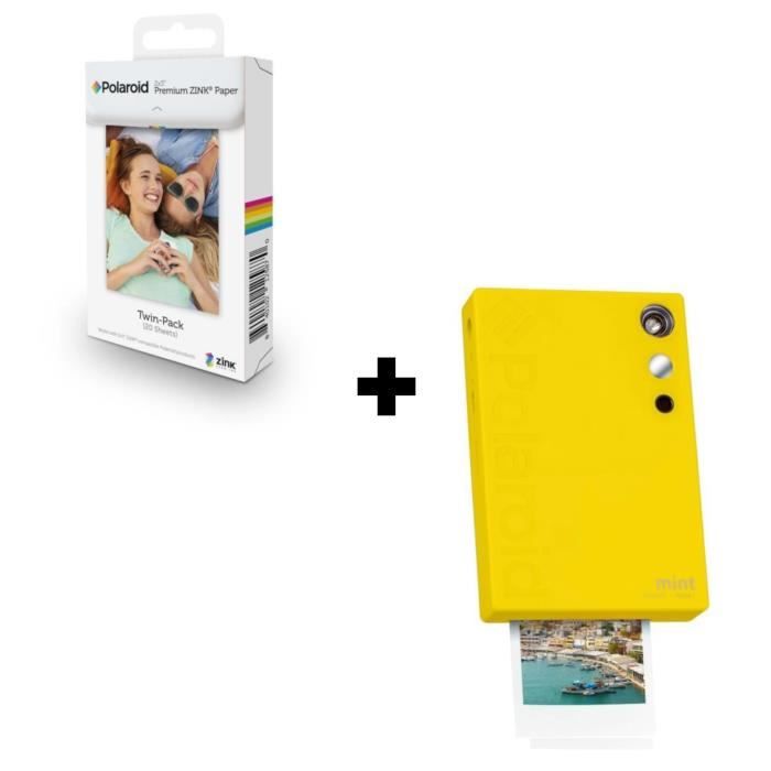 POLAROID Mint Imprimante photo portable Jaune + 20 Films