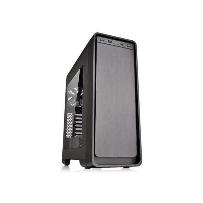 Thermaltake Boîtier PC Versa U21 - Noir - Moyen Tour - Fenêtre