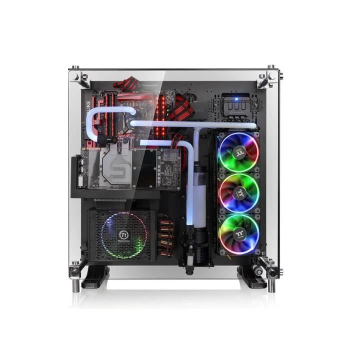 Thermaltake Boîtier PC Core P5 - Edition Verre Trempé - Noir - Moyen Tour - Fenêtre en verre trempé