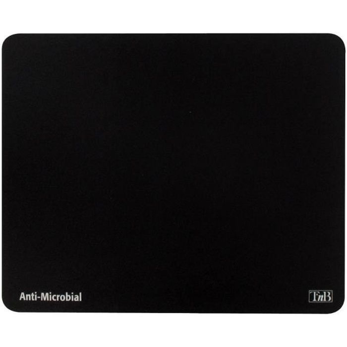 T'nB Tapis de souris Antimicrobien Noir