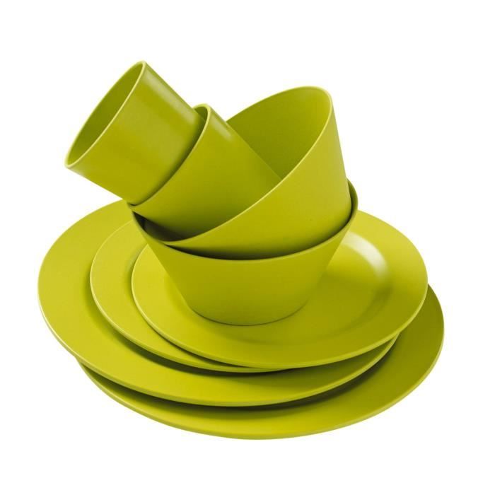 TRIGANO Vaisselle Bambou - Vert