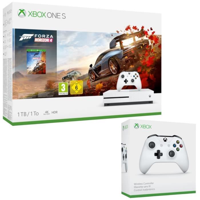 Xbox One S 1 To Forza Horizon 4 + 2e manette