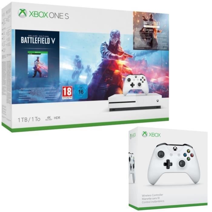Xbox One S 1 To Battlefield V + 2e manette