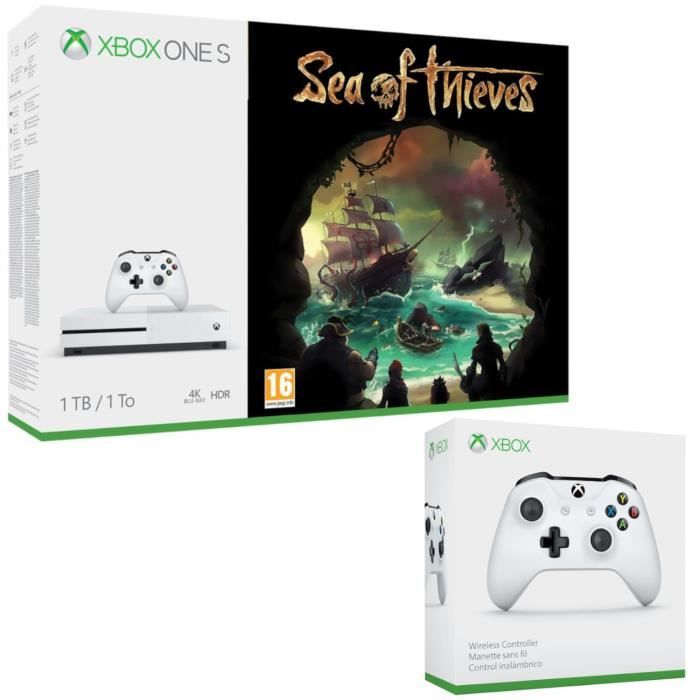 Xbox One S 1 To Sea of Thieves + 2e manette