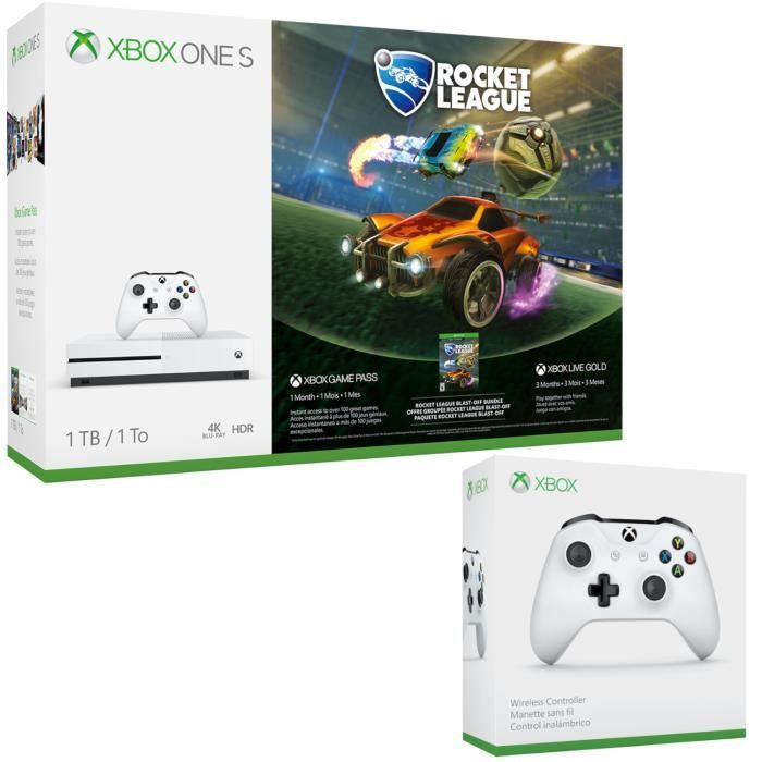 Xbox One S 1 To Rocket League + 2e manette