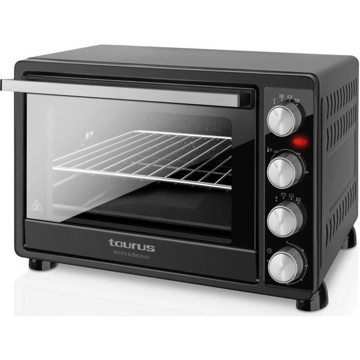 TAURUS Horizon 45-Mini four-45 L-2000 W-Cuisine traditionnelle, sole, voûte, rôtissoire et convection-Noir