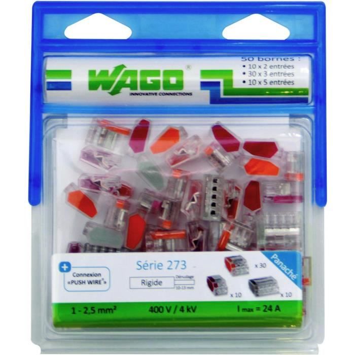 WAGO Blister de 50 bornes 273 2-3-5 entrées
