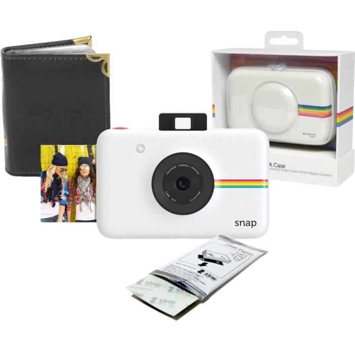 POLAROID Snap + 10 Films + Etui + Album photo 48 photos