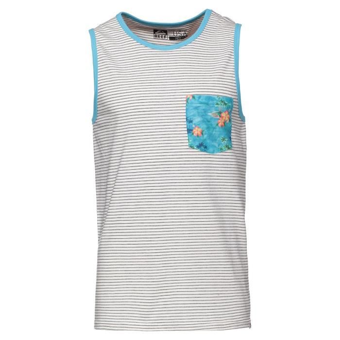 REEF Débardeur La Jolla Cove - Gris et bleu - Homme