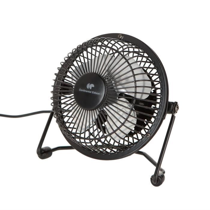 CONTINENTAL EDISON Ventilateur USB Noir