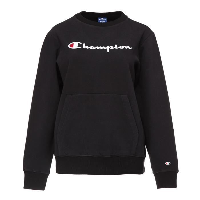 CHAMPION Sweatshirt col rond - Femme - Noir