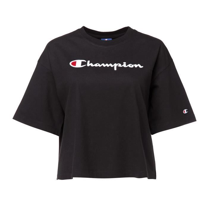 CHAMPION T-shirt manches courtes - Femme - Noir