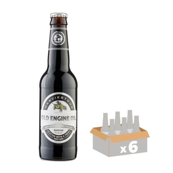 HARVIESTOUN OLD ENGINE OIL Bière Brune 0,33 L x 6