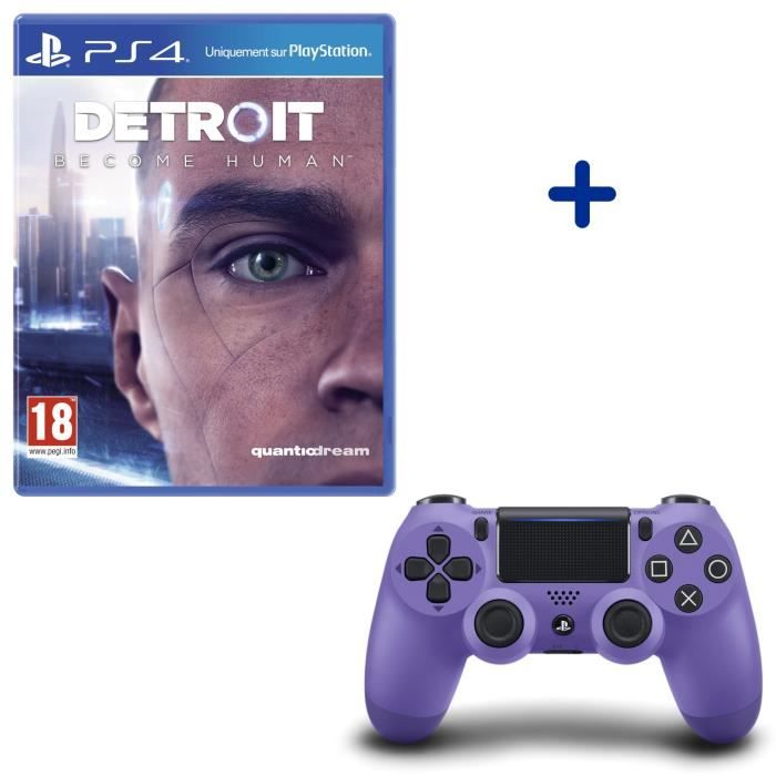 Detroit Become Human + Manette DualShock 4 Electric Purple