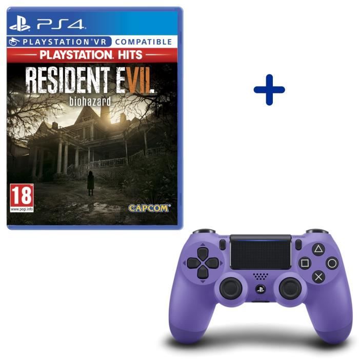 Resident Evil VII PlayStation Hits + Manette DualShock 4 Electric Purple