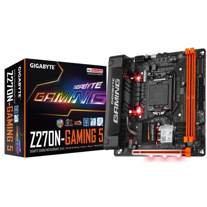 Gigabyte Carte mere GA Z270N Gaming 5 Socket LGA 1151 DDR4 4266 MHz 32 Go GA Z270N Gaming 5