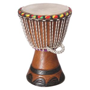 DELSON X Petit Djembé du Sénégal en bois ? 25cm - Hauteur : 41cm