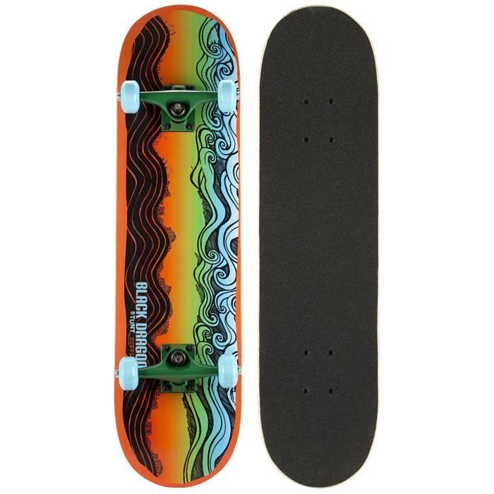 BLACK DRAGON Skateboard - Orange