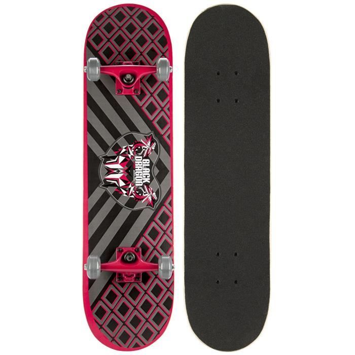 BLACK DRAGON Skateboard - Rouge