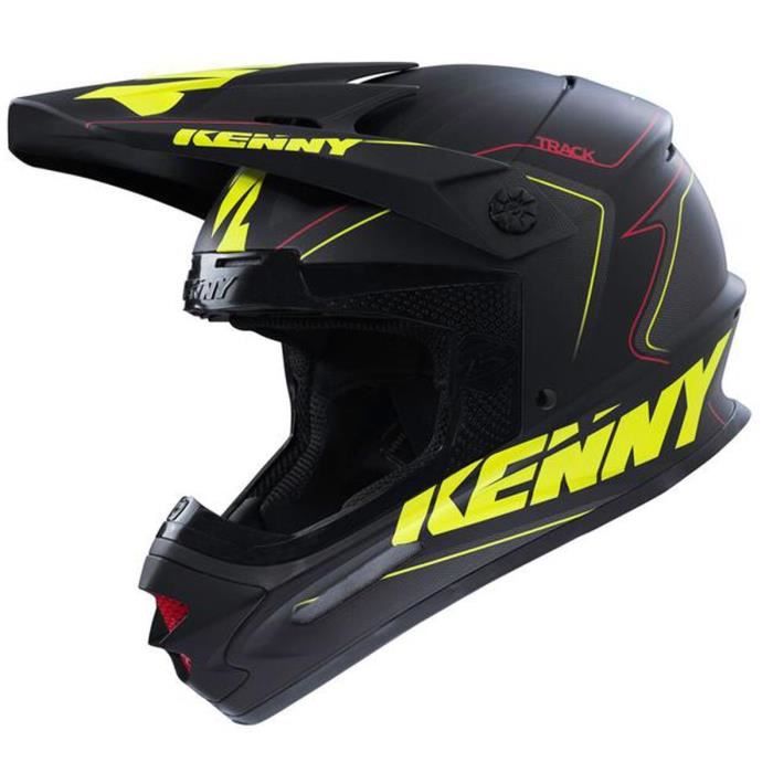 KENNY Casque Cross Track Noir et Jaune