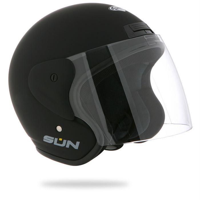 Stormer Casque Jet Sun Noir Mat