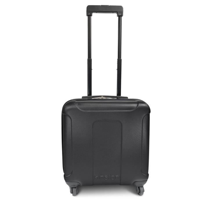 KINSTON Valise Cabine Low Cost Rigide ABS 4 Roues 46 cm Noir
