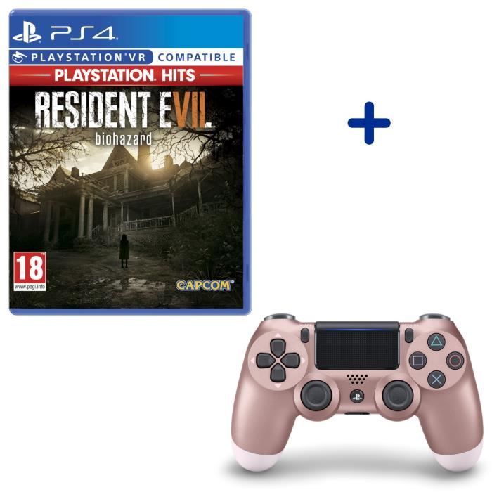 Resident Evil VII PlayStation Hits + Manette DualShock 4 Rose Gold