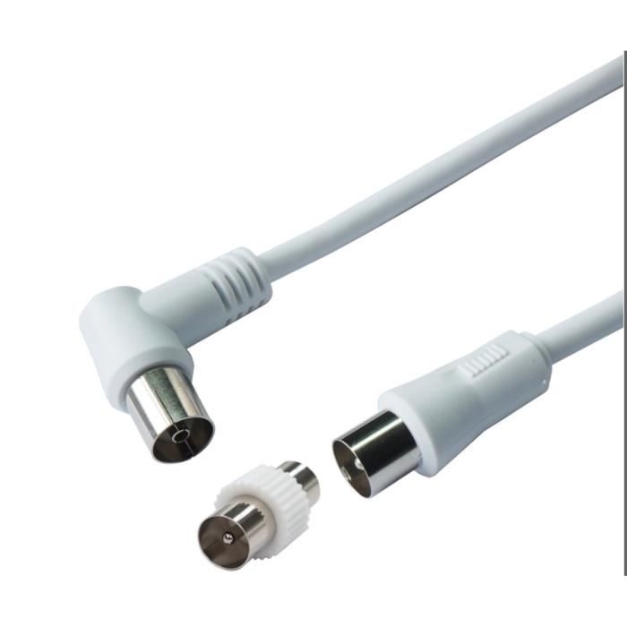 CONTINENTAL EDISON Câble coaxial antenne - 3m