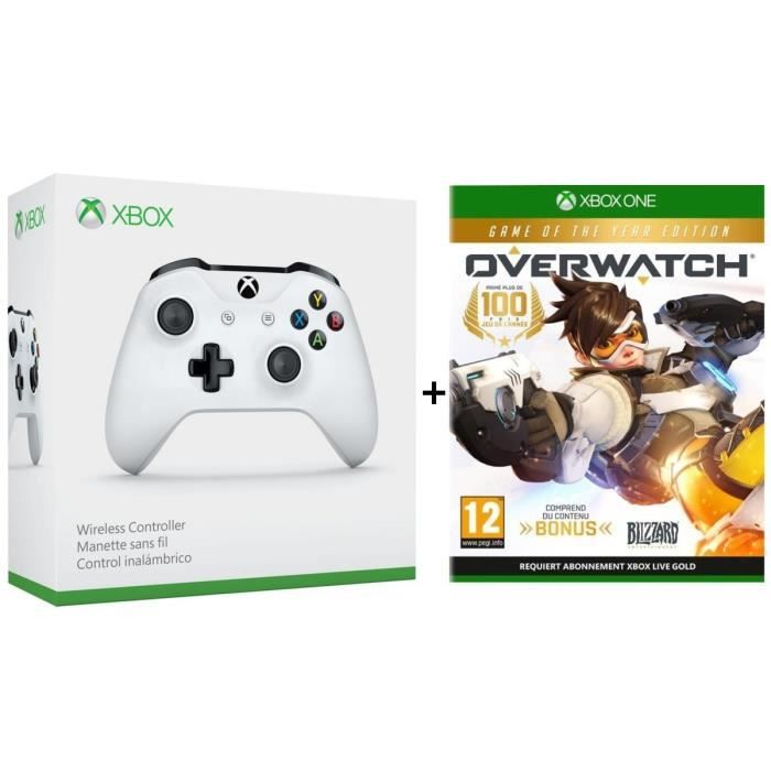 Manette Xbox One + Overwatch Jeu Xbox One