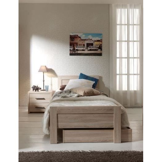ALINE Ensemble chambre lit+tiroir+chevet enfant