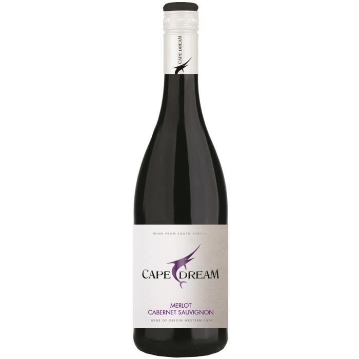 Cape Dream Vin d'Afrique du Sud Merlot et Caber...