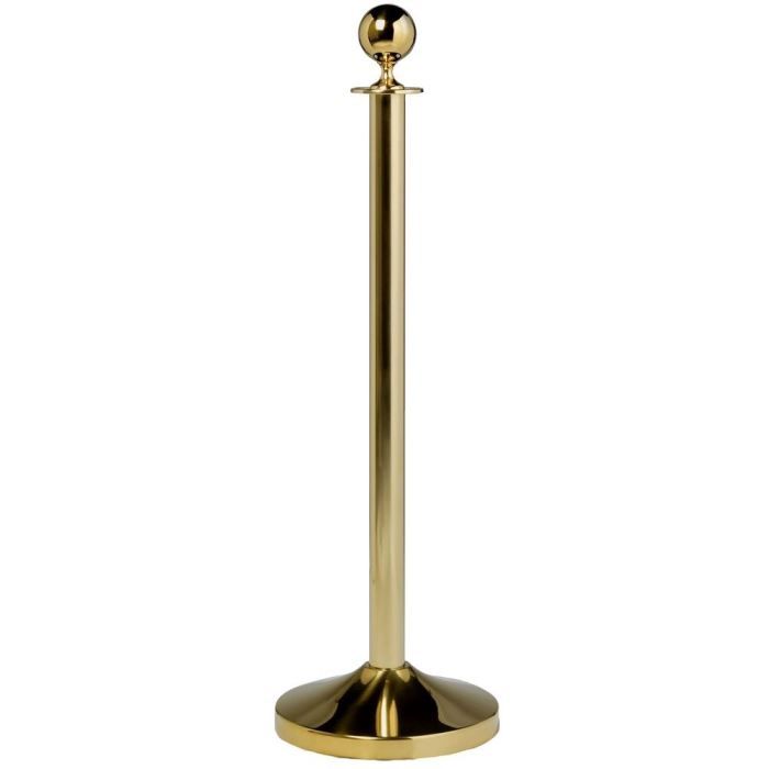 Socle pour poteau d'accueil à tête ronde.