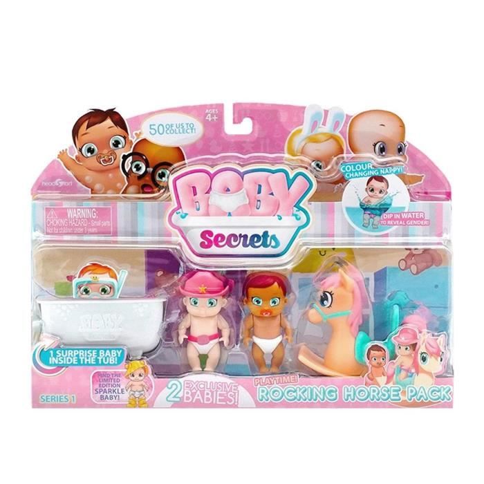 BABY SECRETS Pack 3 Baby Secrets + Accessoires - Rocking Horse Pack