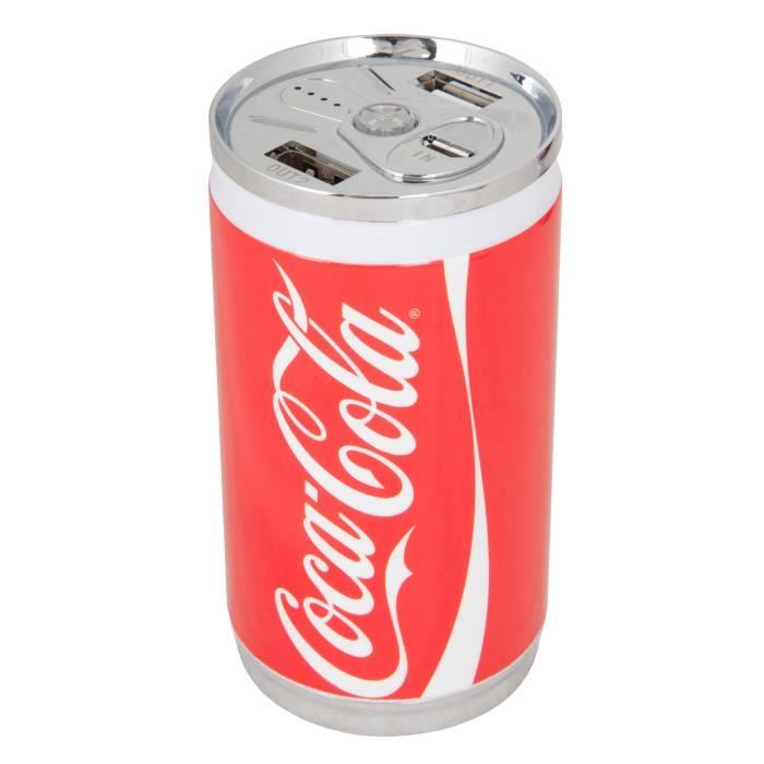 Urban Factory Power Bank 10 400 mAh Batterie de Secours Coca-Cola Rouge