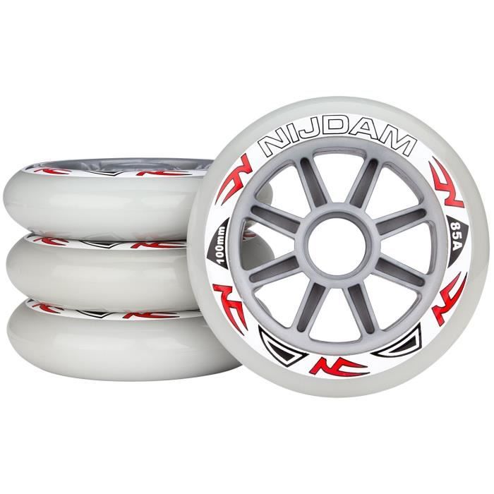 NIJDAM PRO-LINE Roues XL pour rollers en ligne 85A PU