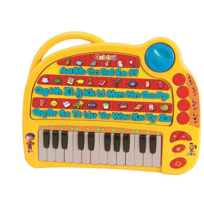 LEXIBOOK Mon ABCédaire Oui-Oui, Piano Musical et Educatif, Français, 4 Modes: Apprentissage, Quiz, Musical, Mélodies
