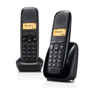 Gigaset A150 Duo Téléphone Sans Fil Sans Répondeur Noir