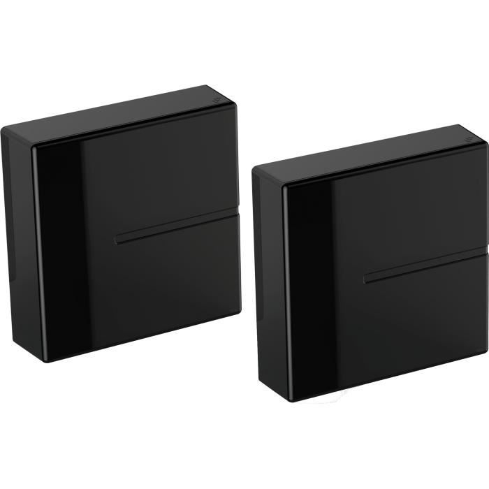 MELICONI GHOST CUBE COVER Systeme de gestion des cables Comprend 2 cubes Poids max 3 Kg Cube 20 x 205 x 53 cm Noir