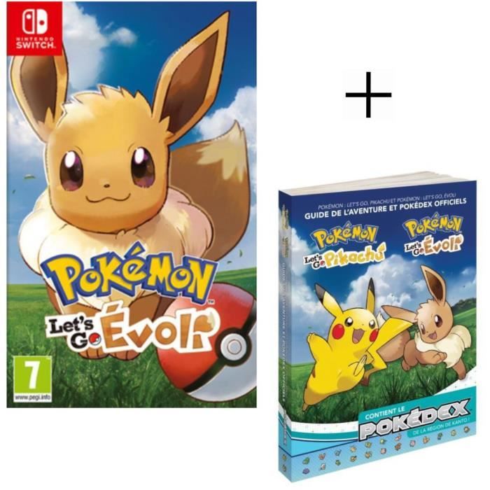 Pokémon : Let's go, Evoli Jeu Switch Pokemon Go + Guide de jeu Pokémon Edition Standard